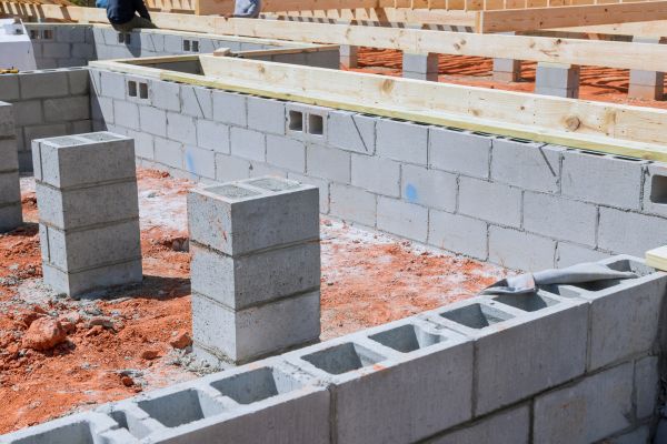 Cement Block Installation in Joplin